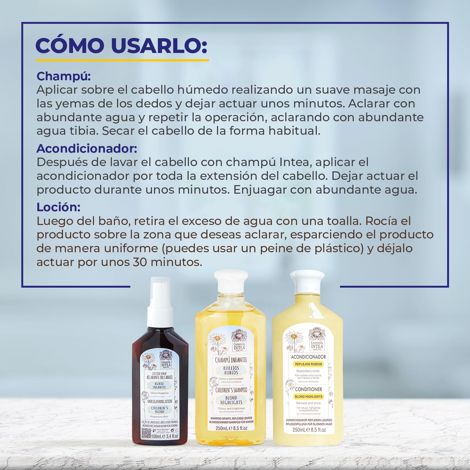 Kit Aclarante - Rubio infantil